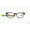 AUGENSTOLZ Lesehilfe Palisade Apple – Brille im Streifen-Design mit grünen Akzenten