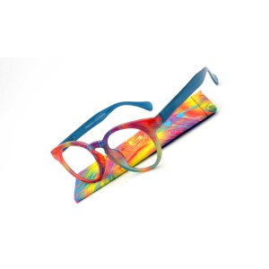 AUGENSTOLZ Lesehilfe Fantasia Quirl – Brille im bunten Fantasie-Design + 2,5