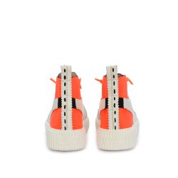 Sneaker High Olisa Weiss mit Orange