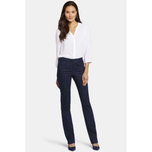 NYDJ Damen Jeans Marilyn Straight MPRIMS8517 – Straight Fit in Dark Rinse 38