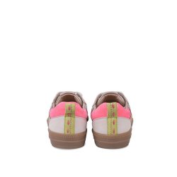 CRICKIT Damen Sneaker Ronja – Stylischer Low-Top Sneaker aus Veloursleder in Gelb mit Metallic-Details 41