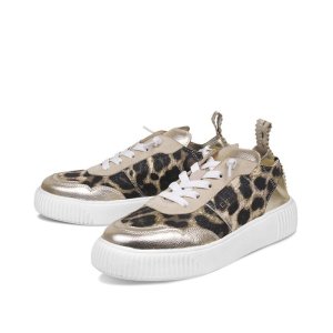 CRICKIT Damen Sneaker Oakli – Trendiger Low-Top Sneaker in Leo-Print mit Metallic-Details und robuster Sohle 39