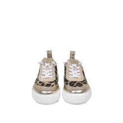CRICKIT Damen Sneaker Oakli – Trendiger Low-Top Sneaker in Leo-Print mit Metallic-Details und robuster Sohle 39