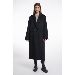 Rino & Pelle Damen Mantel Adria 7002511 – Karomuster in Schwarz und Beige