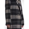 Rino & Pelle Damen Mantel Adria 7002511 – Karomuster in Schwarz und Beige