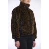Rino & Pelle Damen Jacke Ambra 7012511 – Kunstfelljacke im Leo-Print 42