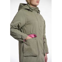 Rino & Pelle Damen Parka Lina 7002511 – Warmer Parka in Green Ash 36
