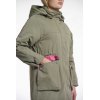 Rino & Pelle Damen Parka Lina 7002511 – Warmer Parka in Green Ash 36