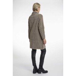 Rino & Pelle Damen Mantel Madina 5012511 – Eleganter Mantel mit grafischem Muster S