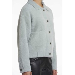 RINO&PELLE Damen Jacke Bubbly 5002511 – Kurzjacke in Teddy-Optik in Grau XXL