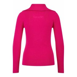 SPORTALM Damen Pullover 450188-7456 – High Collar Zip Sweater in Pink 36