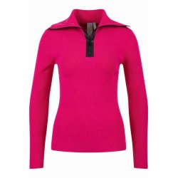 SPORTALM Damen Pullover 450188-7456 – High Collar Zip Sweater in Pink 44