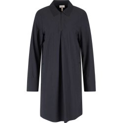 SPORTALM Damen Kleid 550221-5900 – Zipper-Kleid in Schwarz mit Kragen und Falten-Detail 38