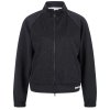 SPORTALM Damen Sweatjacke 400155-5900 – Schwarze Zip-Jacke mit Glitzereffekt und Stehkragen 40