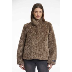 Rino & Pelle Damen Jacke Kion.7002511 – Kunstfelljacke in Toffee 42