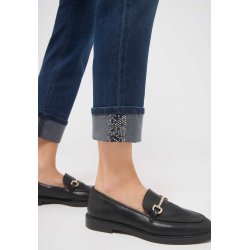 ANGELS Damen Jeans Cici Crop Glam 345700 – Cropped Slim Fit Denim mit Glam-Details 36