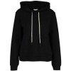 Sani Blu Damen Hoodie 8047 – Schwarzer Kapuzenpullover mit Strass-Details
