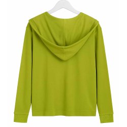 SANI BLU Damen Jersey-Hoodie 8009 – Grün mit...
