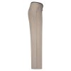 RED BUTTON Damen Hose Punta SRB4772 – Elegante Wide Leg Hose in Warm Taupe mit Nadelstreifen