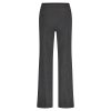 RED BUTTON Damen Hose Punta SRB4722 – Elegante Wide Leg Hose in Schwarz mit Nadelstreifen 36