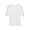 TUZZI Damen Shirt 422455-557 – Weißes Shirt mit Fashion-Print und Kontrastdetails 36