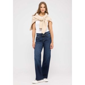 ANGELS Damen Jeans Liz Long 32 Inch 2565 – Wide Leg Denim in Dark Blue 38