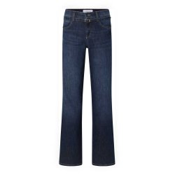 ANGELS Damen Jeans Liz Long 32 Inch 2565 – Wide Leg Denim in Dark Blue 38