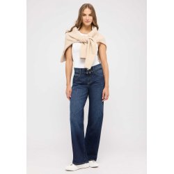 ANGELS Damen Jeans Liz Long 32 Inch 2565 – Wide Leg Denim in Dark Blue 42