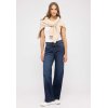 ANGELS Damen Jeans Liz Long 32 Inch 2565 – Wide Leg Denim in Dark Blue 42
