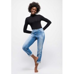 ANGELS Damen Jeans Darleen 814330 – Slim Fit Denim mit Used-Look 40
