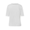 TUZZI Damen T-Shirt 423452-559 – Print-Shirt mit Strassdetails in Weiß 38