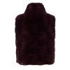 TUZZI Damen Weste 455850-000 – Violett, Fake Fur, Stehkragen mit Kordeln 36