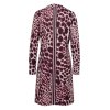 TUZZI Damen Wendekleid 423500-627 – Animal Print & grafisches Muster, 2-in-1 Look