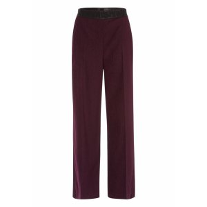 TUZZI Damen Hose 423610-000 – Weit geschnittene Cordhose in Violett 42