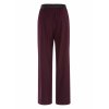 TUZZI Damen Hose 423610-000 – Weit geschnittene Cordhose in Violett 42
