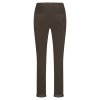 RED BUTTON Damen Hose Tessy SRB4655 – Bequeme Slim Fit Hose in Mud mit Tunnelzug 36
