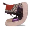 CRICKIT Damen High-Top Sneaker Sole – Leo-Print in Lila mit Metallic-Details und robuster Plateausohle 39