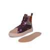 CRICKIT Damen High-Top Sneaker Sole – Leo-Print in Lila mit Metallic-Details und robuster Plateausohle 39