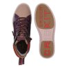 CRICKIT Damen High-Top Sneaker Sole – Leo-Print in Lila mit Metallic-Details und robuster Plateausohle 39