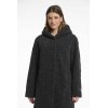 Rino & Pelle Damen Mantel Leonie 7002512 – Bouclé-Mantel mit Kapuze in Deep Iron 44