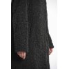 Rino & Pelle Damen Mantel Leonie 7002512 – Bouclé-Mantel mit Kapuze in Deep Iron 44
