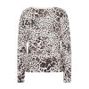TUZZI Damen Shirt 425452580 – Weiß mit Leopardenmotiv & Leoprint
