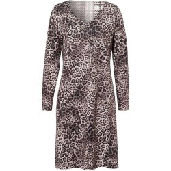 TUZZI Damen Kleid 425500-085 – Wendekleid mit Leo-Design und Kontraststreifen 36