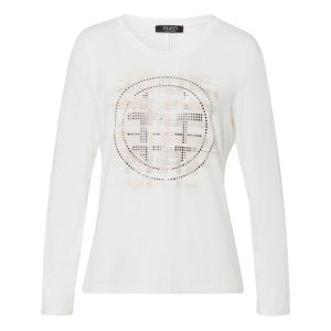 TUZZI Damen Shirt 1/1 Arm Modell 425457 - Rundhals, Print mit Steinchen 36