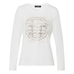 TUZZI Damen Shirt 1/1 Arm Modell 425457 - Rundhals, Print mit Steinchen 42