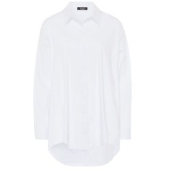 TUZZI Bluse 451100 Weiß – Stretch, verdeckte Knopfleiste 42