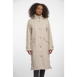 Rino & Pelle Damen Regenmantel india.7002521 – Langer Mantel mit Kapuze in Birch 42