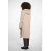 Rino & Pelle Damen Regenmantel india.7002521 – Langer Mantel mit Kapuze in Birch 42