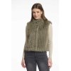 Rino & Pelle Damen Weste Dava.7002511 – Gilet mit Verschluss in Green Ash