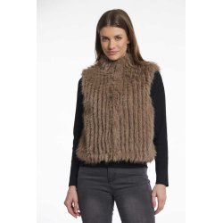 Rino & Pelle Damen Weste Dava.7002511 – Gilet mit Verschluss in Toffee 36